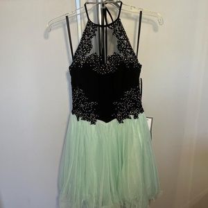Black and blue Blondie Nites dress